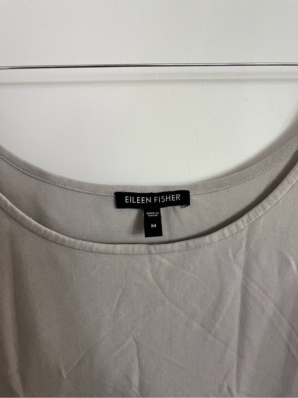 Eileen Fisher Neutral Taupe Scoop Neck Tank - Picture 3 of 3